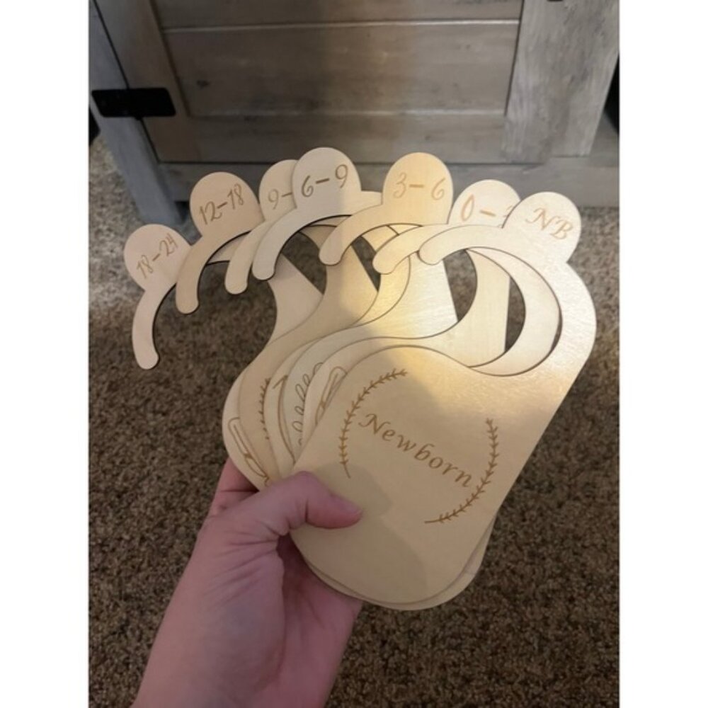 wooden closet divider for baby clothes nursery Baby Wardrobe organizer Hangers